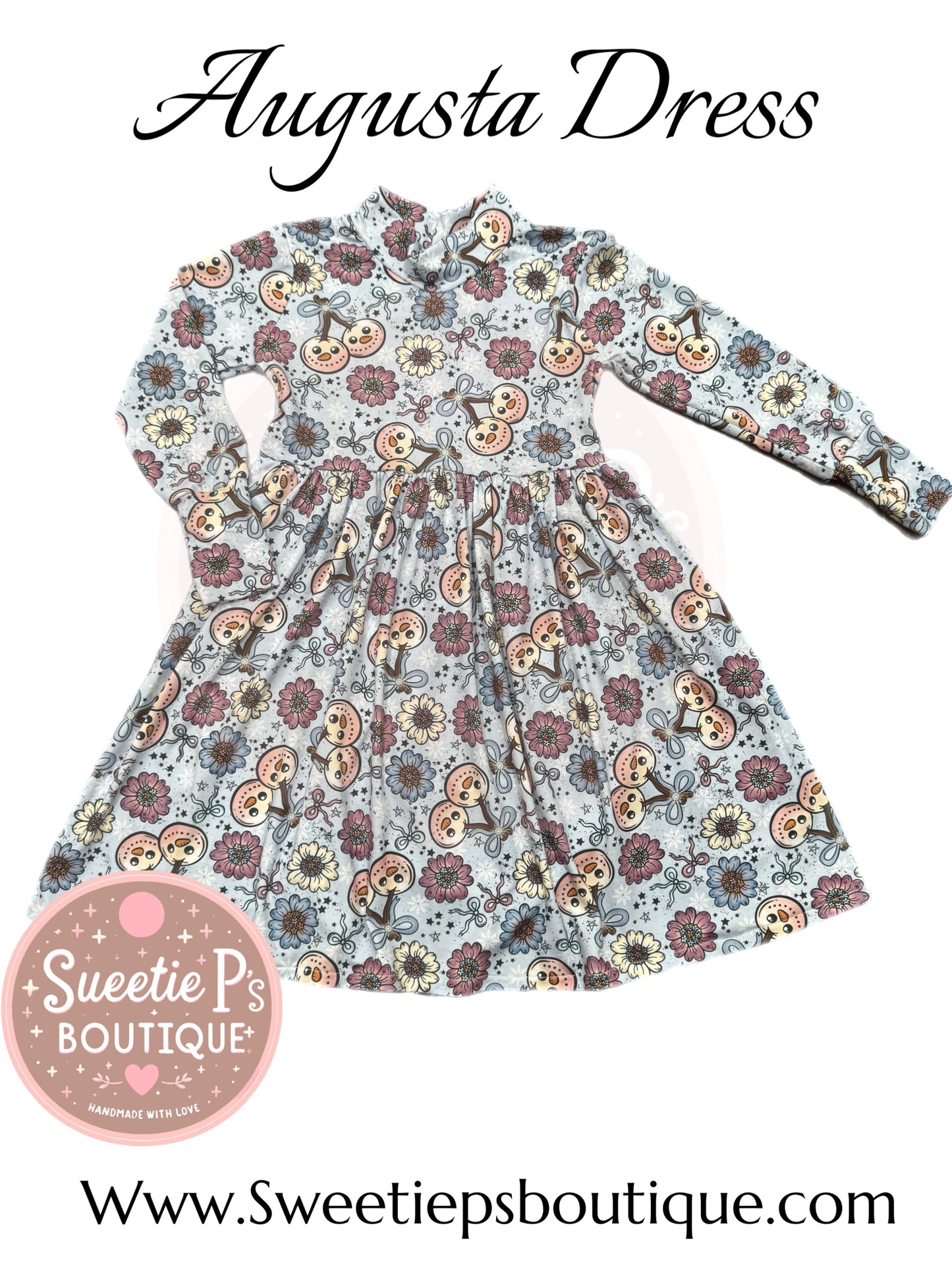 Augusta Dress Cherry Snowman