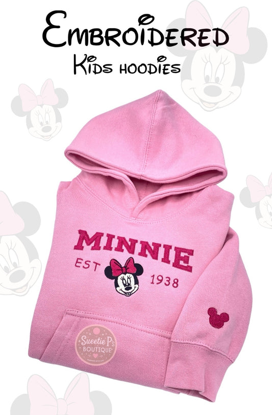 M Embroidered Hoodies for Kids