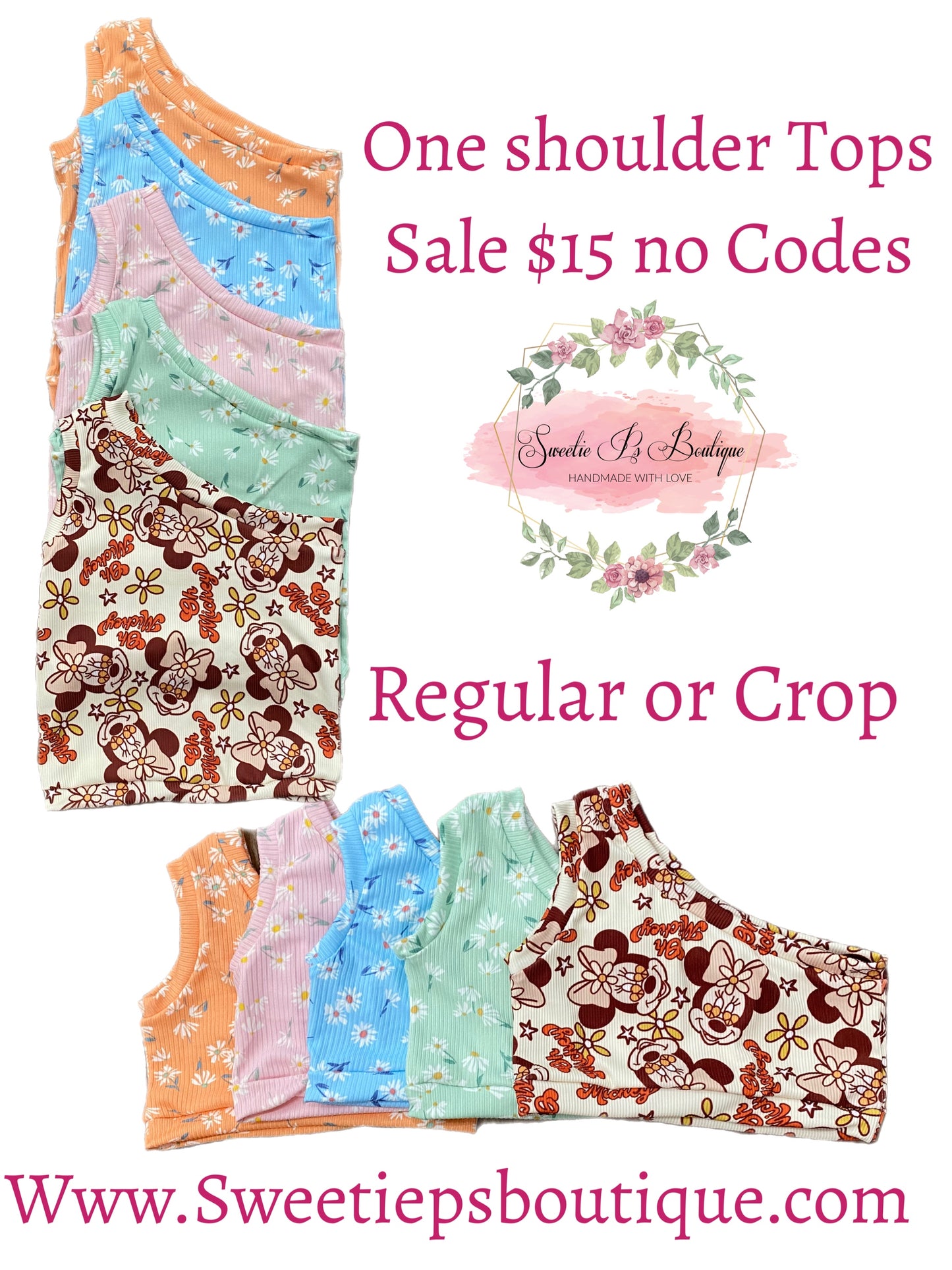 One Shoulder Tops Sale! NO CODES