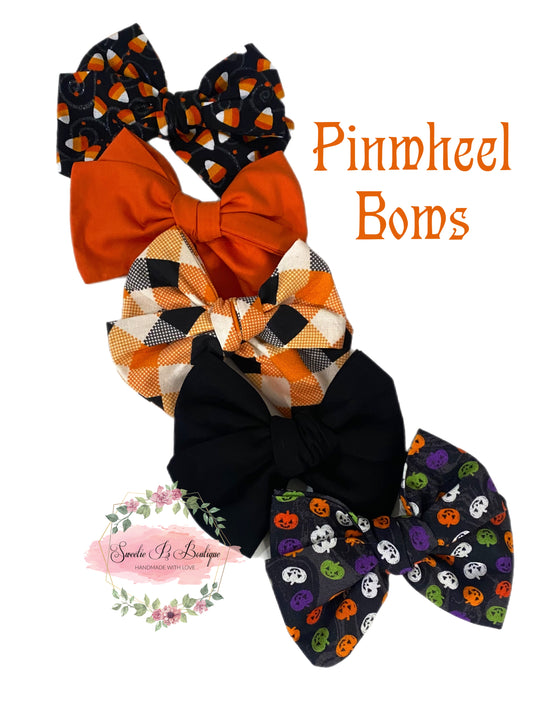 Halloween Pinwheel Bows