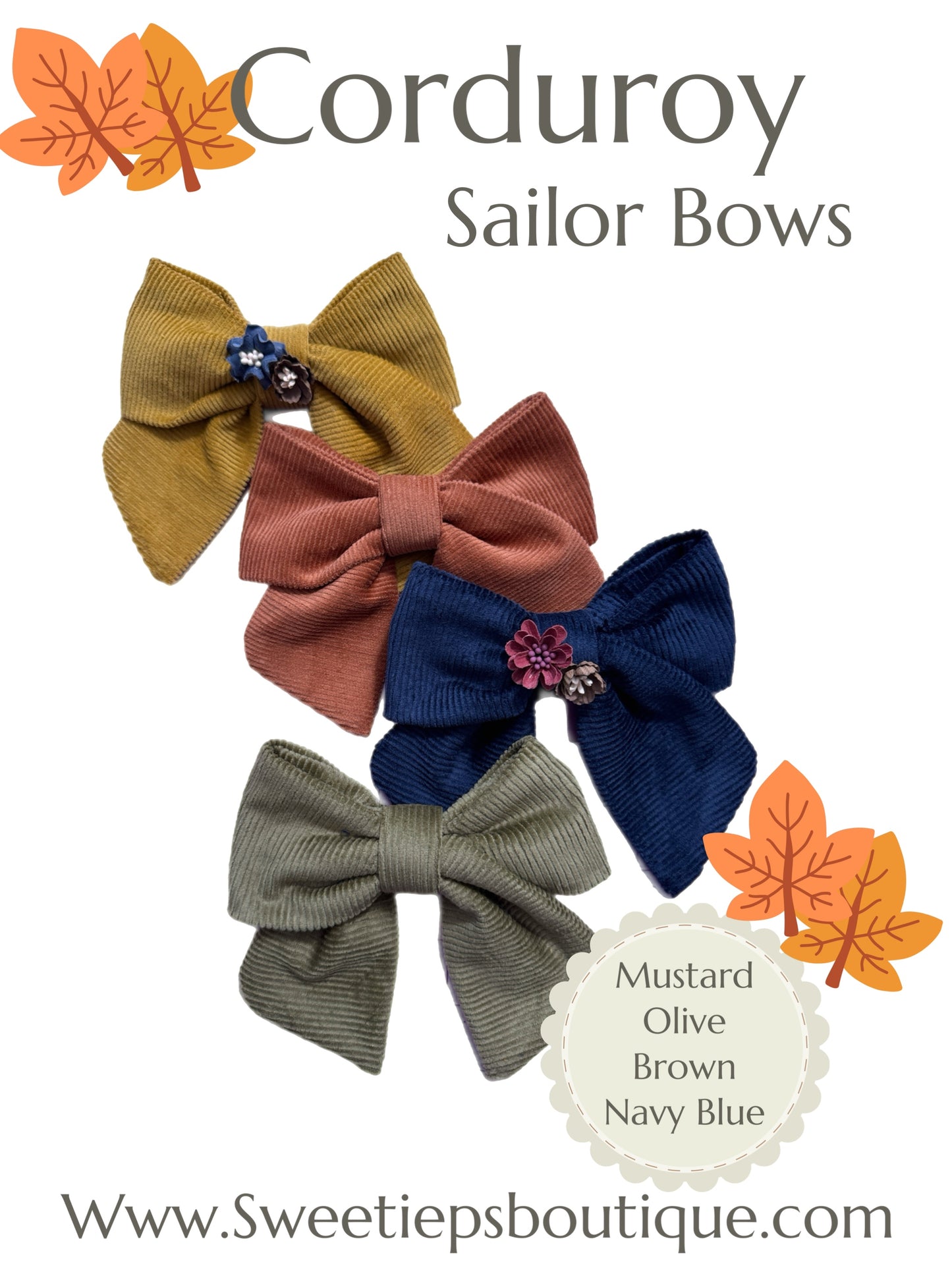 Corduroy Bows