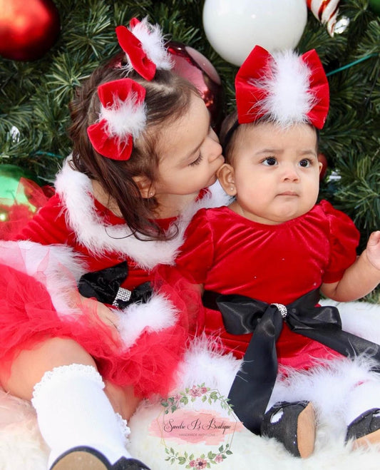 SANTA BABY BOWS