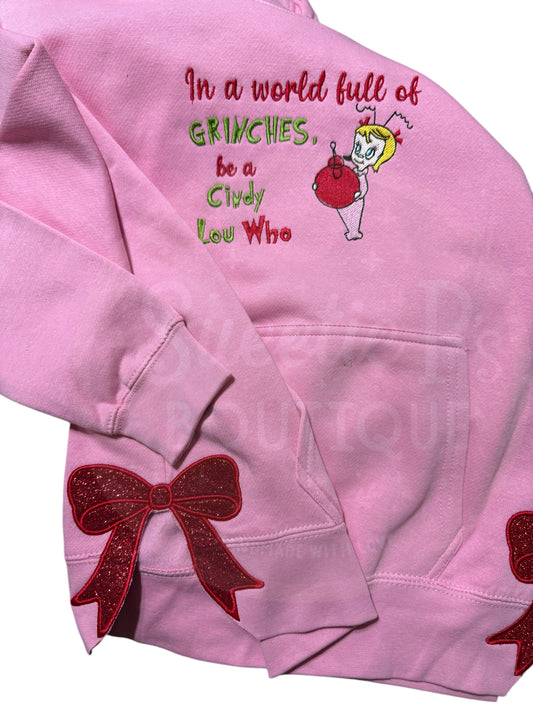 Cindy Lou Embroider hoodie