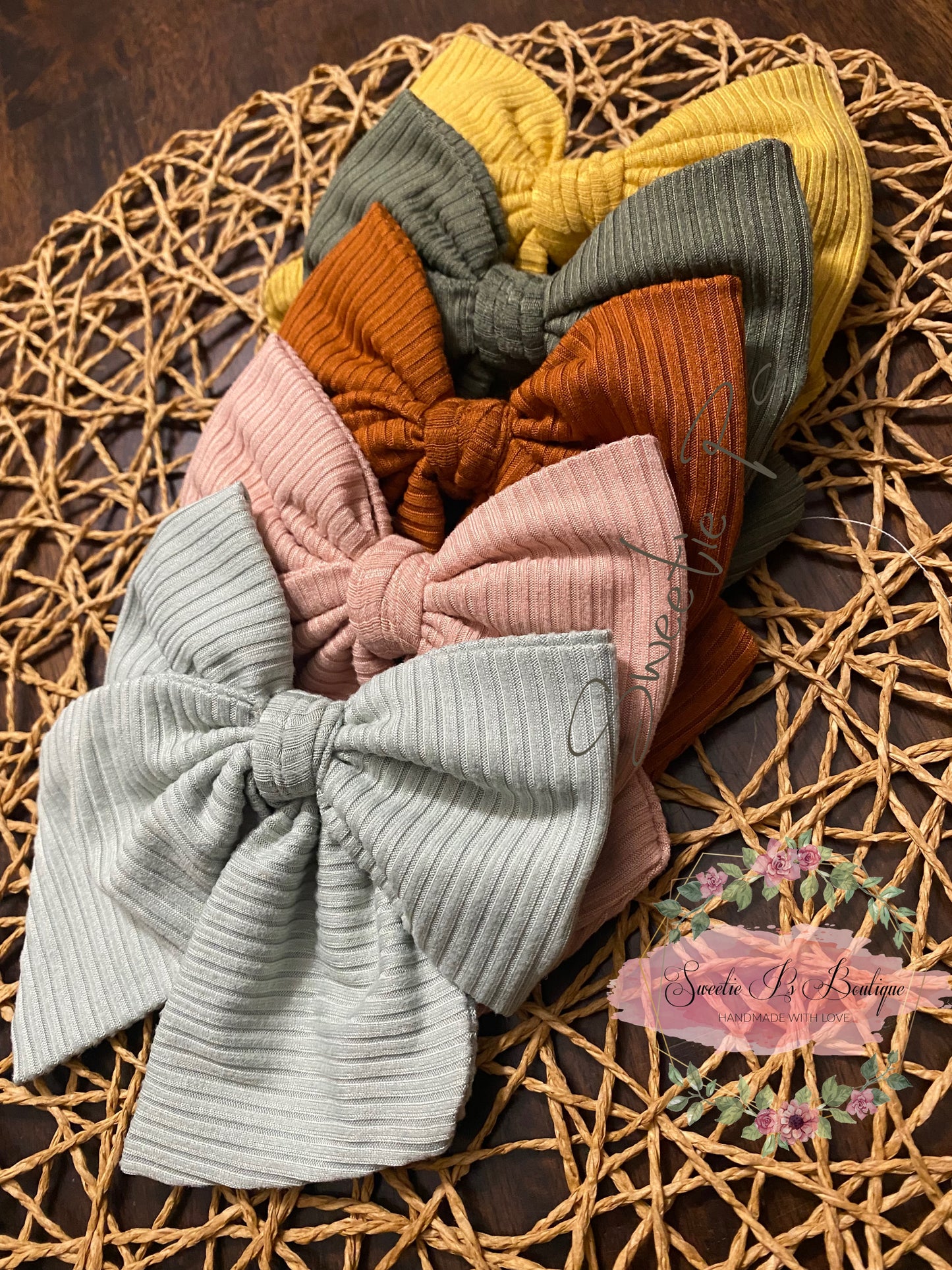 RIB KNIT SAILOR BOWS